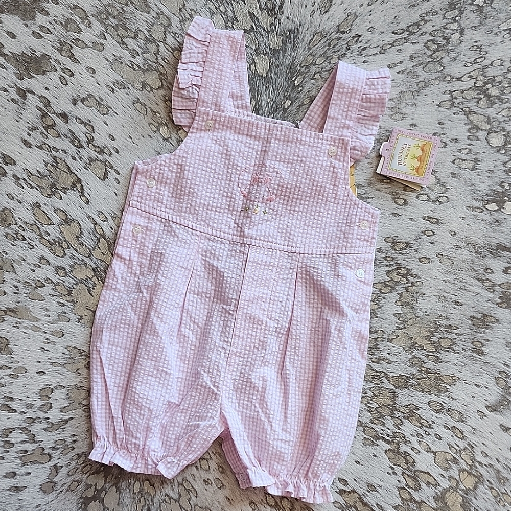 Bunnies By The Bay Gingham Romper Sz9-12M